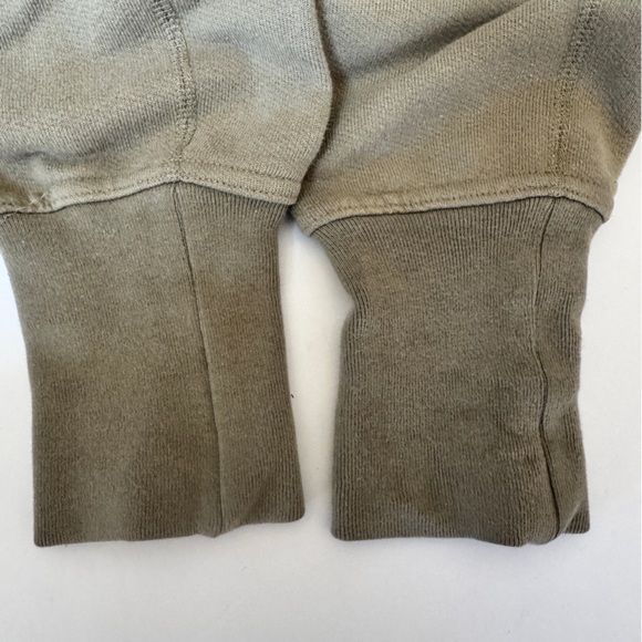 John Elliott Beige Cotton Drop Crotch Slim Sweatpants Jogger Pants Sz 2 = Medium - Picture 7 of 8